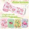Vintage Floral Wired Edge Ribbon Spring Rose Flower Pattern Ribbon 4 Rolls Summer Floral Fabric Decorative Craft Ribbon for Gift Wrapping Decor Hair Bow Sewing Wreath Crafts, 20 Yard x 2.5 in